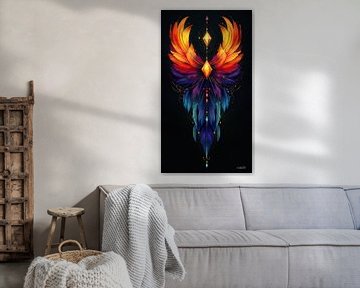 colourful symmetrical figure by Gelissen Artworks