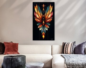 colourful symmetrical figure by Gelissen Artworks