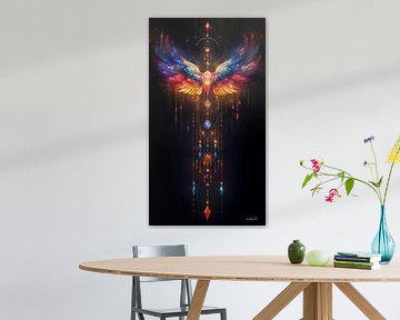 colourful symmetrical figure by Gelissen Artworks