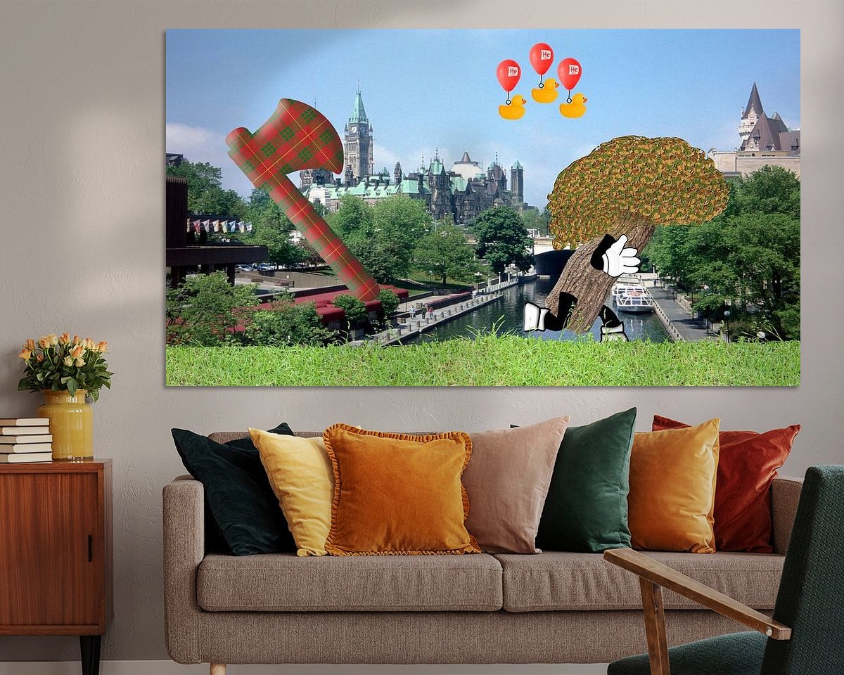 Example of the artwork in a room