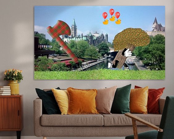 Example of the artwork in a room