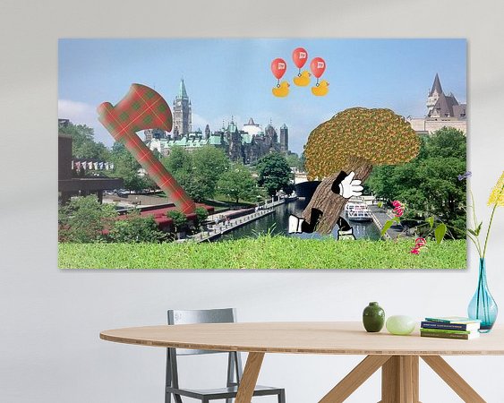 Example of the artwork in a room