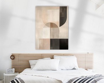 Modern abstract, Japandi stijl van Japandi Art Studio