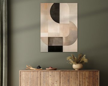 Modern abstract, Japandi stijl van Japandi Art Studio