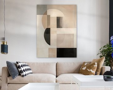 Modern abstract, Japandi stijl van Japandi Art Studio