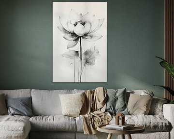 Krachtige Lotus: Een Tijdloze Schoonheid van But First Framing