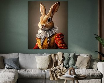 King among rabbits by But First Framing