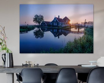 Zaanse Schans met zonnester van Thijs Friederich