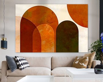 Vintage bow Abstraction Mid-Century Modern Bauhaus by Mad Dog Art