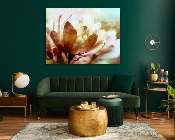 Fantasiebloem in de ochtendzon van FRESH Fine Art