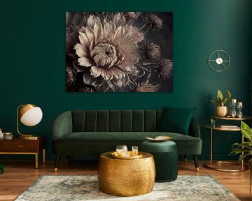 Growing Old in Grace - modern fantasy flower still life by FRESH Fine Art