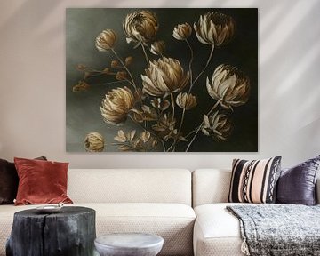 Growing Old III - modern fantasy flower still life by FRESH Fine Art