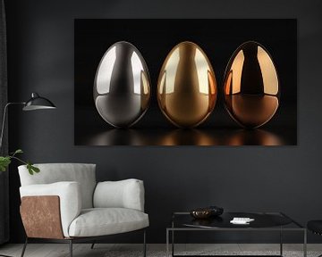 Eieren goud-zilver-brons panorama van TheXclusive Art