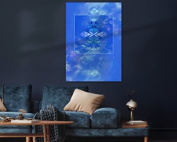 Ornament "dark Blue " in blue by Claudia Gründler