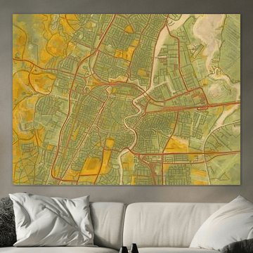 Stadtplan Haarlem | Wüstenblüte | Grüner Ocker