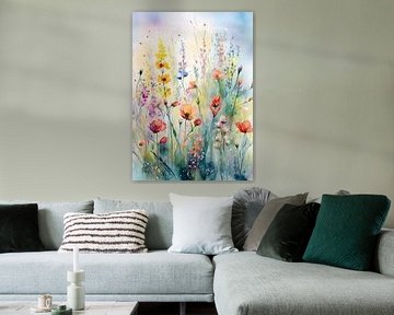 Zomer! Sereen Bloemenveld van Studio Pieternel