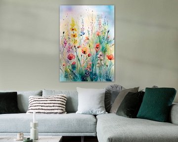 Zomer! Sereen Bloemenveld van Studio Pieternel