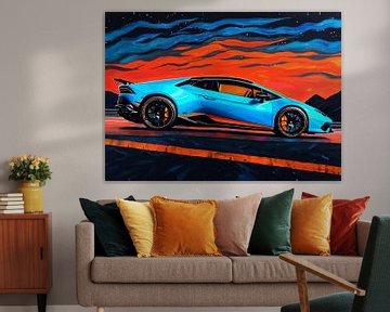 De Lamborghini Huracán STO - Space Night Edition van MIROKKU