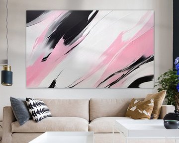 Abstract gekleurde golven van Lars Vereijken