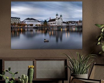 Evening Calm in Lucerne by José IJedema