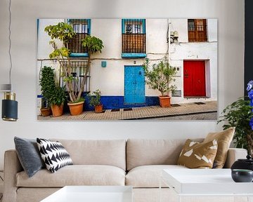 Colourful front doors in Andalusia, Marbella by Mark Litjens Art