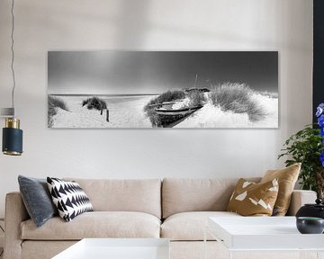 Beach in Spain in black and white by Manfred Voss, Black-White Photography