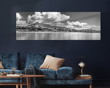 Marbella landschap panorama in zwart-wit van Manfred Voss, Zwart-Wit Fotografie