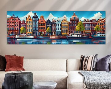 Amsterdam painting by Abstract Painting