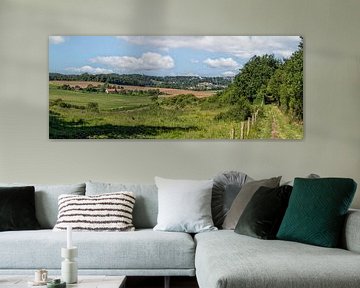 Panorama of Valkenburg with the Wilhelminatoren as eye-catcher by John Kreukniet