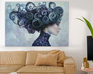 Whirls of Serenity van Abstract Schilderij