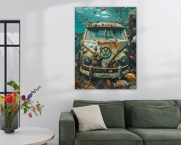 Duiken VW Bus Bulli T1 onderwater koraalvissen van gm_designs