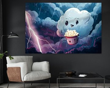 Wolk met popcorn in storm van Art & Soul Creations