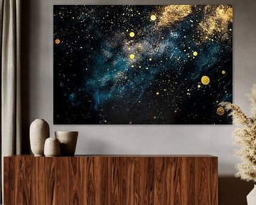 Abstracte sterren met gouden accenten van Art & Soul Creations