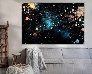 Kosmisch abstract design kunst van Art & Soul Creations