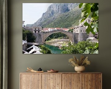 De brug 'Stari Most' in Bosnië van Sander Meijering