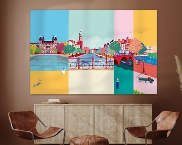 Cityscape Amsterdam no 2 by Suzanne Allewelt