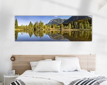 Moorweiher Panorama van Walter G. Allgöwer