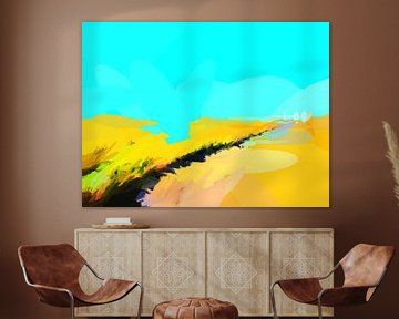 Abstract landschap - Onbedijkt.