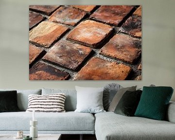 Gedetailleerde terracotta vloer textuur van Imperial Art House