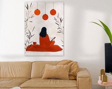 Woman life minimal art book by JBJart Justyna Jaszke