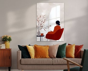 Woman life minimal art silence by JBJart Justyna Jaszke