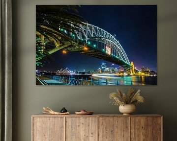 Sydney Skyline | Harbour Bridge and Opera House from Olympic Dr van RB-Photography