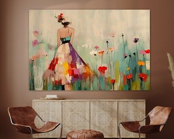 Wandering through a field of flowers by Studio Allee