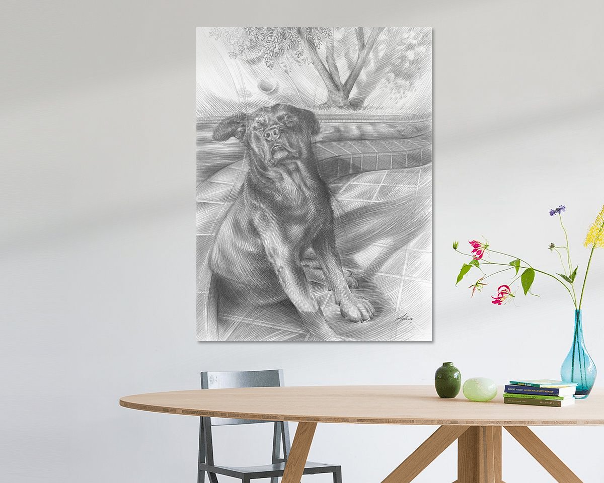 Example of the artwork in a room