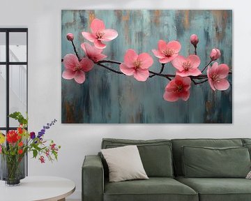 japanese art flowers blossom sakura
