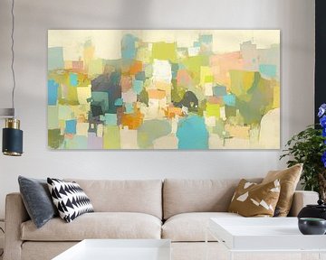 Vivid Art | Vrolijk Abstract Schilderij met Kleuren van ARTEO Schilderijen