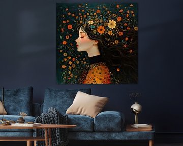 Flower wreath by Eye catching paintings