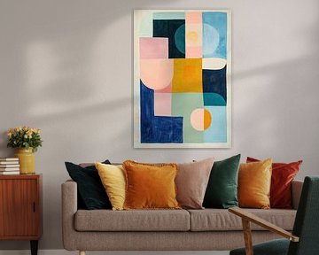 Pastel Abstract | Pastel Geometry by Wonderful Art