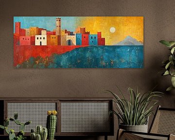 Crimson Dawn by Abstract Painting