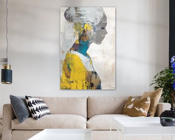 Woman Abstract | Serenity in Abstract Portrait by Wonderful Art